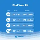 SUNKISS TrustPlus Lot de 16 culottes jetables absorbantes unisexes pour incontinence adulte - Taille L image 4