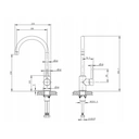 Cecipa Mitigeur de cuisine haute pression en inox brossé image 2
