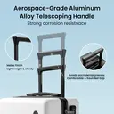 ochama x J.ZAO Valise Boundless 24 pouces - Matériau PC Covestro, grande capacité  - Noir, 24 pouces image 3