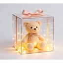 1pcs 10 meters 100 lights,copper alloy wire, Type-c ultra-thin rechargeable copper wire lamp,  lamp distance 10cm, tail line 2 meters, 500 mAh lithium battery, timed eight-function flashing, typC data cable, 2 sets, box packaging image 2