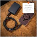 FIXED Câble USB-C vers USB-C tressé avec adaptateur Lightning, 3 m, Certifié MFi, Charge Rapide PD 60W, Gris image 6