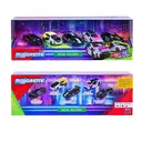 Majorette Neon Racers 1:64 Die-Cast Metal 5 Car Gift Set， Black with Neon Accents image 6