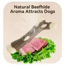 Blinkit Branch-Shaped Dog Chew Toy, Cowhide and Nylon Durable Stick Toy for Aggressive Chewers (17.7×7.3×3.3cm) image 6