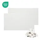 LeBonsoir Lot de 2 serviettes de bain 100 % coton, lange en mousseline pour bébé - coton 6 plis doux pour peaux délicates - 70 x 140 cm grand format - absorbantes, durables, douces - pour nouveau-nés et tout-petits - Blanches, Lot de 2 (2 serviettes de bain) image 0