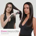 Okaydeer Air Styler avec Effet Coanda, Sèche-Cheveux Haute Vitesse 7 en 1 & Boucleur Automatique, Brosse à Air Chaud Ionique pour Séchage Rapide et Coiffage, sans Dommages Thermiques Extrêmes, Convient à Tous les Types de Cheveux, avec Étui de Voyage, Gris Métallique et Rouge Rose, D1 image 3