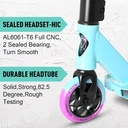 VOKUL K1 Pro Scooter - Trick Scooter for Kids 8 years and UP, Teens & Adults - Purple/Blue image 2