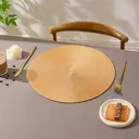 PP Single-Color Placemat
E-commerce Straw Yellow，Set of 6 Round Braided Placemats Table Mats for Dining Tables Washable Non-Slip Place Mats 15 inch for Home Decoration image 3