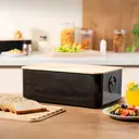 Bodum BISTRO Bread Box Large - Black with Bamboo Lid image 5