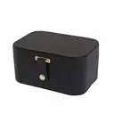 JORDAN&JUDY Multi-Layer Jewelry Box Small Earring Box Ring Storage Box Necklace Box Earring Jewelry Case - 2 Layer Black, New Year Sale , Top gift picks image 0