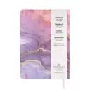Jubiluu Carnet ligné A5 à couverture rigide en tissu avec marque-page et élastique - Amethyst Dream image 6