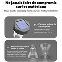 Lumières décoratives solaires étanches pour pelouse et allée de jardin extérieur VIVREAL Lot de 6 TYD-003 Cadeau idéal image 8
