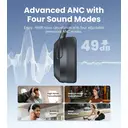 Edifier W820NB Plus casque supra-auriculaire sans fil avec réduction de bruit, ANC -49 dB, audio Hi-Res LDAC, 88 h d'autonomie, son spatial, appels clairs AI, Bluetooth V6.1 et multipoint, gris foncé image 6