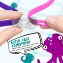 OutdoorMaster Kids Swim Goggles 2 Pack - Quick Adjustable Strap Swimming Goggles for Kids, Pink&Purple+Pink&Red image 2