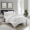 Meeallhome  Box Stitched Bed Comforter  135*200cm White image 0