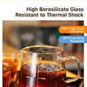 STARESSO Pour Over Coffee Maker with Double Stainless Filter 20 fl oz, Thickened Heat-Resistant Borosilicate Glass Pour Over Coffee Dripper, 600ml Clear, FG6 image 9