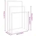 MINGHOUDTK Support vertical autoportant à 3 niveaux multi-étages pour serviettes de bain et de toilette, couvertures (salle de bains/chambre à coudre) image 7