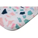 Maison by Premier Bath Mat Soak Microfibre Plush Terrazzo Pink/Blue 50x80cm image 1