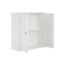 Maison by Premier Shutter White Wood 2 Door Wall Cabinet image 5
