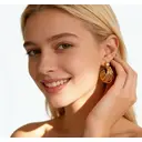 Boucles d'oreilles puces rondes en forme de C, style européen et américain, VoxorAI, toutes saisons image 4