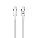 Hyper® 1M Silicone 240W USB-C to USB-C Charging Cable - White image 3