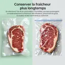 ATSHARK Sacs de Mise Sous Vide Prédécoupés, Lot de 50 (15 x 20 cm) – Sans BPA, Résistants et Renforcés, Idéaux pour la Conservation des Aliments et la Cuisson Sous Vide, VB1520 image 3