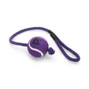 Petface Tennis Ball on a Rope Dog Toy with Handle for Fetch & Tug Games image 1