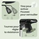 Ochama x SONGMICS Chaise de bureau ergonomique, fauteuil pivotant avec dossier, soutien lombaire et appui-tête, fonction bascule, assise large de 53 cm, beige image 5