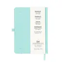 Jubiluu Carnet de poche A6 Premium à couverture rigide en cuir synthétique PU, pages lignées - 80 feuilles (papier offset 100 g/m²), signet, bande élastique et porte-stylo - planificateur sans date pour prise de notes, croquis d’idées, création de listes ou journal personnel - vert canard image 6