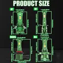 Bullvision :H7 Bulbs, 1:1 Size H7 Lights Bulb No Adapter Required 6000K White Fog Light, 10000LM Brighter  Plug and Play, Pack of 2 image 10