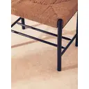 Interiors by Premier Stool Bandar Beech Wood & Hemp Rope Black/Natural image 3