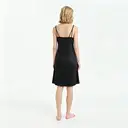 IZURIA narrow lace v-neck black polka dot suspender dress  XL image 2