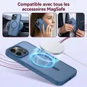 Dpower KC26 Coque Compatible MagSafe pour iPhone 13/14, Protection Antichoc Niveau Militaire 3,6 M, Dos Mat Semi‑Transparent Anti‑Empreintes, Sept Couleurs Disponibles bleu royal iphone13/14 image 1