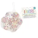 Unique Party Netbag Confetti Filled Bouncy Balls, 8 Pack image 2