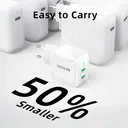 Mokin PD67W GaN Chargeur double USB-C (UE) avec câble 1,2 m - Blanc image 7