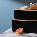 Bodum BISTRO Bread Box Small - Black with Bamboo Lid image 2