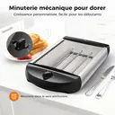 Woox MX0206 Grille-pain mécanique 900 W avec 3 tubes de chauffe – Argent image 5