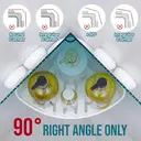 TAILI Suction Corner Shower Caddy, Bathroom Shelf Storage Basket Wall Mounted Organizer for Shampoo, Conditioner, Plastic Rack for Kitchen&Bathroom, Drill-Free Removable (2 Pack) image 1