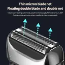 Sparoma Electric Shaver for Men, 360° Floating Dual-Blade System, Wet & Dry Use, Digital Display, Pop-Up Trimmer, Type-C Fast Charging, 80-Min Battery, IPX6 Waterproof,  FK-609 image 2