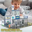 XINQIYUAN Qiyuan Set de Blocs de Construction Commissariat 7.5cm 67pièces Jouet d'Assemblage Magnétique [Mélange aléatoire – Couleurs issues uniquement de la photo principale] image 5