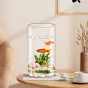 Yuejia Lot de 3 vases cylindriques en acrylique transparent - 25 cm/20 cm image 5