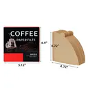 100pcs Coffee Filter Papers, Natural Cone-Shaped Filters for Drip Coffee Makers, Disposable Paper Liners, Compatible with Standard Machines image 4