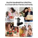 JISULIFE Life8 Plus Ventilateur portatif avec fonction batterie externe 4500 mAh et lampe de poche - Noir image 8