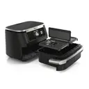 Ninja Foodi FlexDrawer Air Fryer - Black, 10.4L, Dual Zone with Removable Divider, 7-in-1, Air-Fryer Uses No Oil, Air Fry, Roast, Bake, Max Crisp, Non-Stick Dishwasher Safe Parts, AF500UK image 1