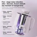 Bear DJJ-E02J1 Machine à lait de soja violet pour 1-3 personnes - 600 ml image 6