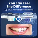 SAKYPRORAL AI Electric Toothbrush with Smart Display for Adults Kids | 150-Day Rechargeable Toothbrush, Real-Time Map |3-Min Timer, Travel Case | Teens Sonic Toothbrush Gift (G5S Black) image 3