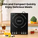 ochama 2000W Induction Hob with Touch Control, Durable Glass Panel, 10 Power Levels & 6 Functions, Electric Stove for Home Cooking, Induction Cooktop image 1