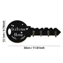 Alphynix Crochet mural en forme de clé « Welcome Home » avec 4 crochets en métal image 6