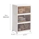 Vilscijon 4-stufige extra große klappbare Aufbewahrungskommode - stapelbare Organizer-Box für Snacks, Bücher, Sneaker & mehr, geeignet für Schlafzimmer & Büro image 4