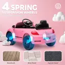 AIYAPLAY Volkswagen Beetle Licensed Ride on Car, 12V Kids Electric Car with Remote Control, 4 Spring Suspension Wheels, Soft  image 6