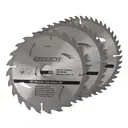 Silverline TCT Circular Saw Blades 24, 40, 48T 3pk image 0